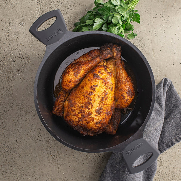 Sola Braadpan med deksel Ceramic Deluxe ø 24 cm - keramisk non-stick belægning