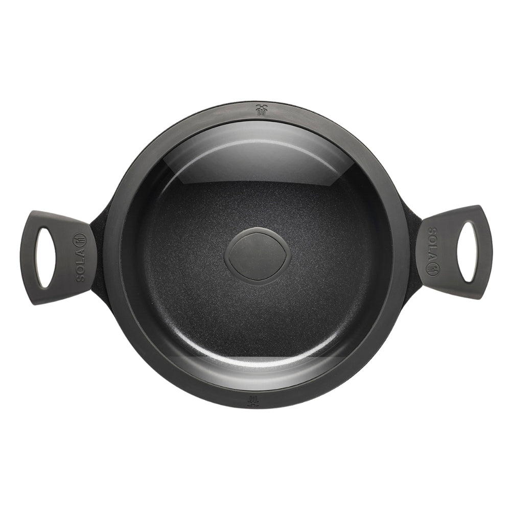 Sola Braadpan med deksel Ceramic Deluxe ø 28 cm - keramisk non-stick belægning