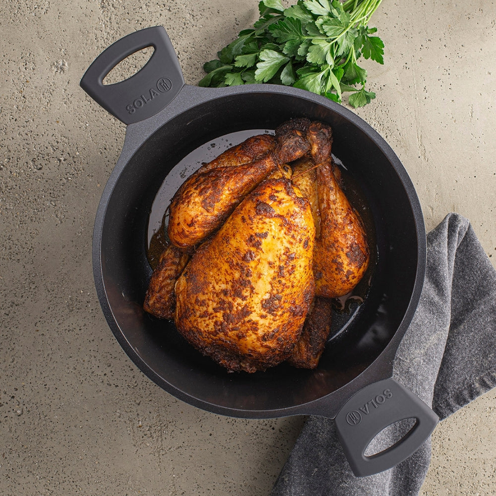 Sola Braadpan med deksel Ceramic Deluxe ø 28 cm - keramisk non-stick belægning