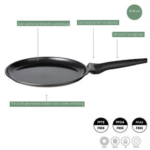Sola Crepepan / Pannenkoekenpan Ceramic Deluxe ø 28 cm - Induktionsvenlig - Keramisk non-stick belægning