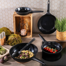 Sola Stegepande Sæt Ceramic Deluxe 3-Delt - ø 20, 24 og 28 cm - keramisk non-stick belægning