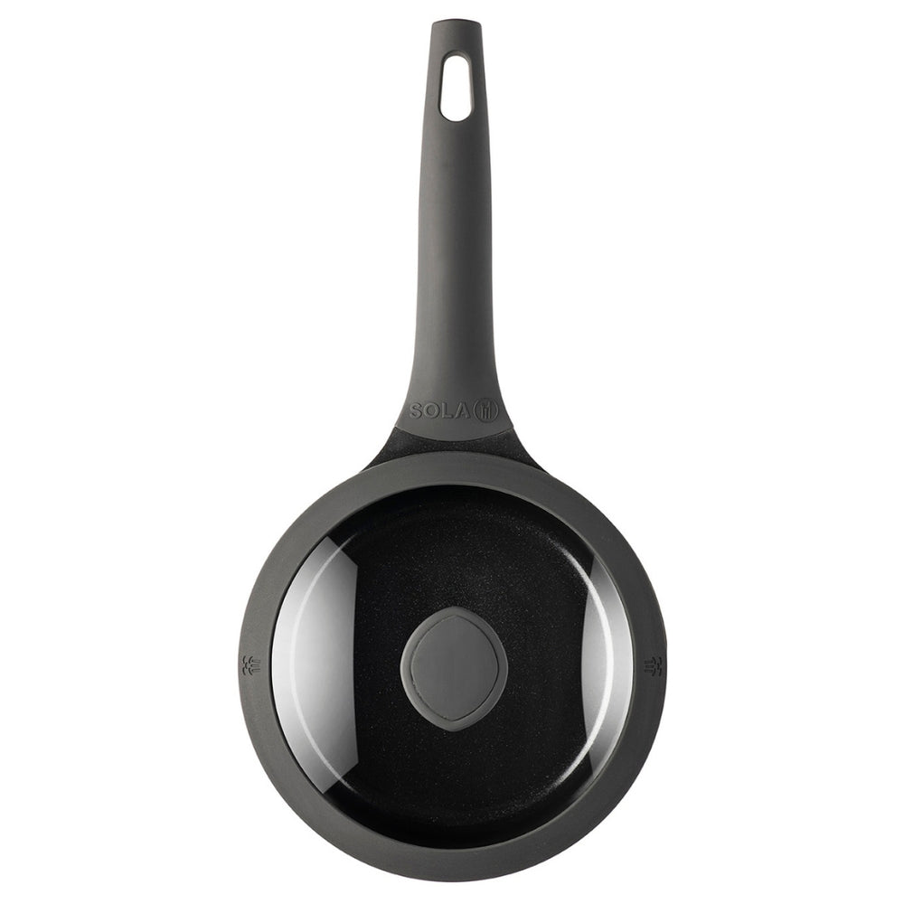 Sola Steelpan med deksel Ceramic Deluxe - Keramisk non-stick belægning - ø 18 cm / 1.5 liter - egnet til alle varmekilder