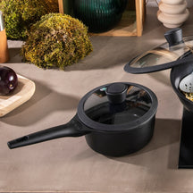 Sola Steelpan med deksel Ceramic Deluxe - Keramisk non-stick belægning - ø 18 cm / 1.5 liter - egnet til alle varmekilder