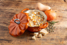 Sola Græskargryde Orange - Støbejern - ø 24 cm / 2,8 Liter - emaljeret non-stick belægning