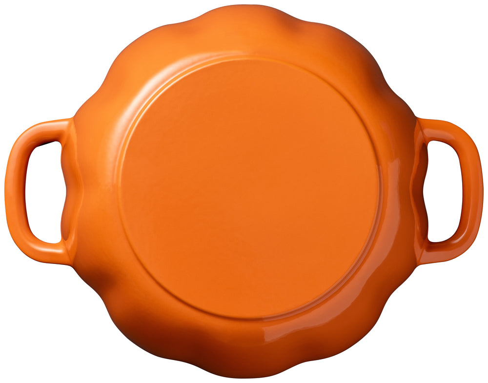 Sola Græskargryde Orange - Støbejern - ø 24 cm / 2,8 Liter - emaljeret non-stick belægning