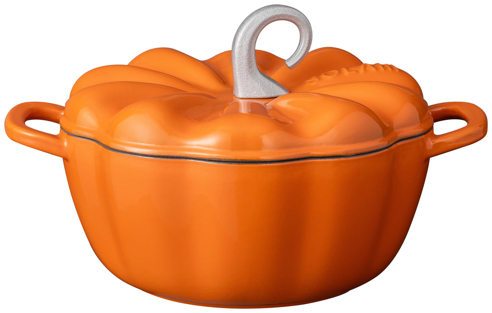 Sola Græskargryde Orange - Støbejern - ø 24 cm / 2,8 Liter - emaljeret non-stick belægning