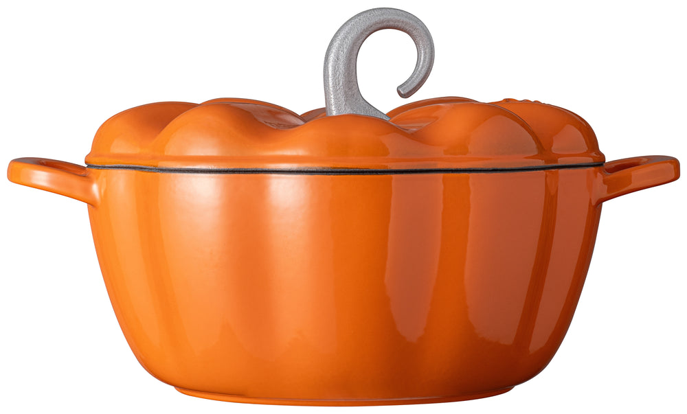 Sola Græskargryde Orange - Støbejern - ø 24 cm / 2,8 Liter - emaljeret non-stick belægning
