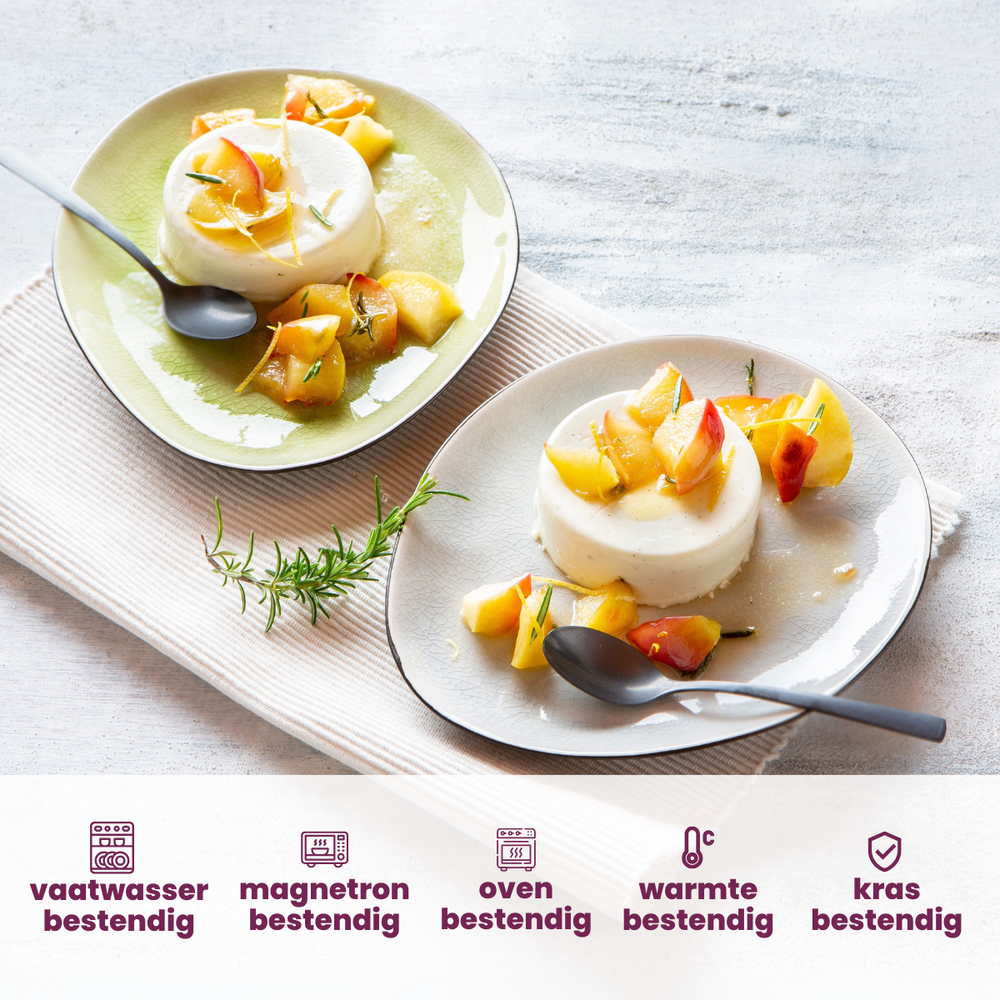 Cosy & Trendy Morgenmadstallerkener / Desserttallerkener Streetfood 19.5 x 16 cm - 10 Styk