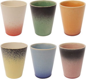 Studio Tavola Cappuccinokopper - Kaffe kopper - Fire - 310 ml - 6 stk.