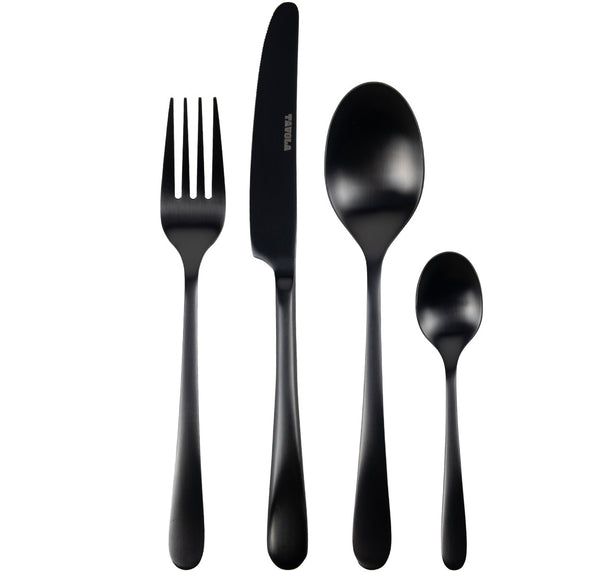 Studio Tavola Bestekset - Modern - Sort - 16-delt / 4 personer
