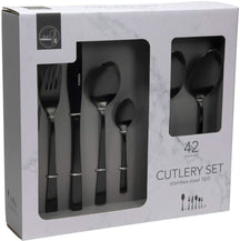 Studio Tavola Bestikset - Classic - Sort - 42-delt / 8 personer