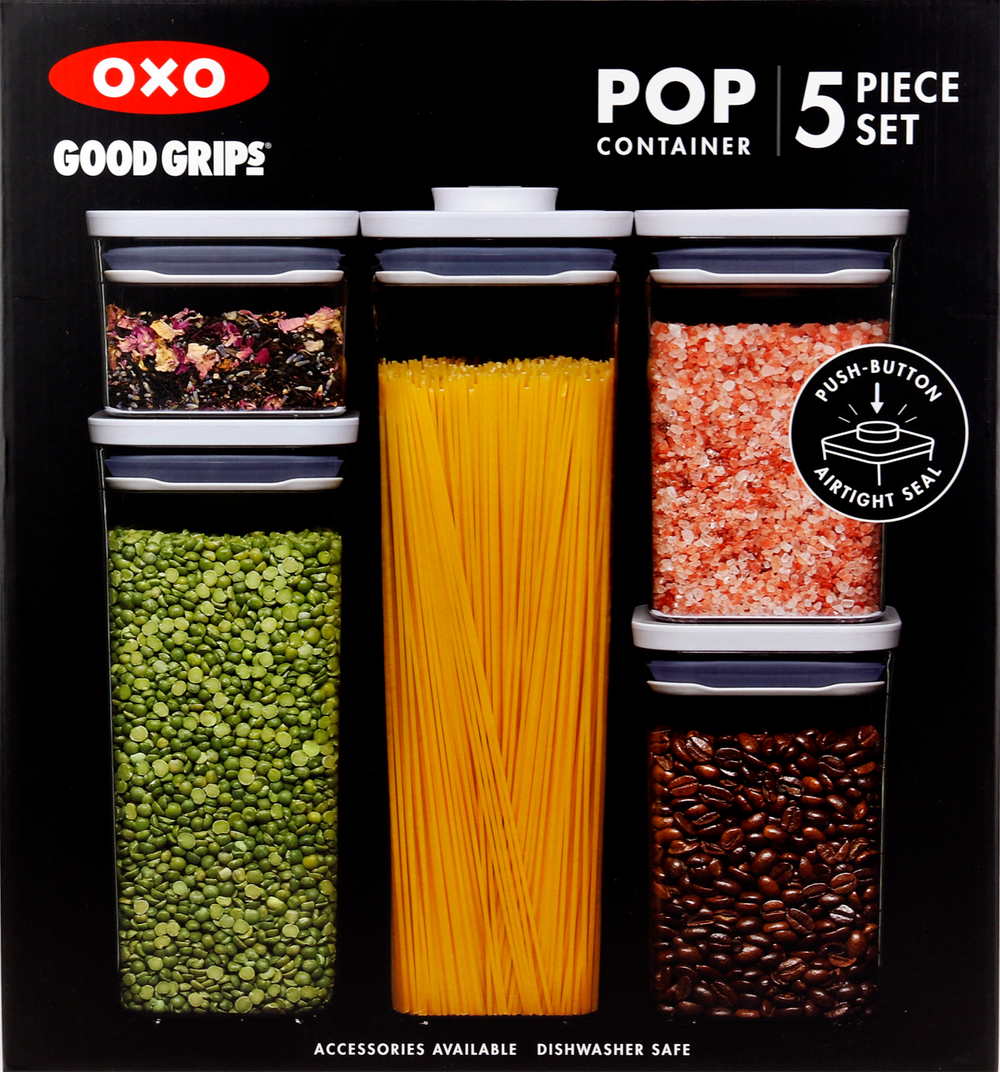 OXO Good Grips Opbevaringskrukker sæt - POP 2.0 - 5 stk.