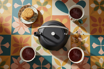 Cookinglife Teekande med RVS Teefilter - Gussejern - Grå - 1 Liter