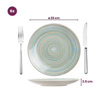 Cosy & Trendy Morgenmadstallerken / Desserttallerken Turbolino Blå ø 22 cm