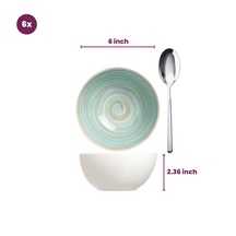 Cosy & Trendy Soepkommen Turbolino Blå ø 15 cm - 6 stykker / 500 ml - 6 stykker