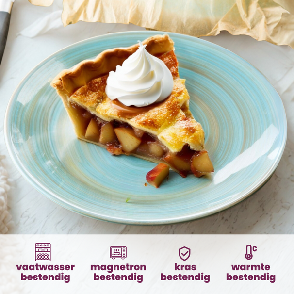 Cosy & Trendy Morgenmadstallerken / Desserttallerken Turbolino Blå ø 22 cm