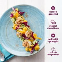 Cosy & Trendy Morgenmadstallerken / Desserttallerken Turbolino Blå ø 22 cm