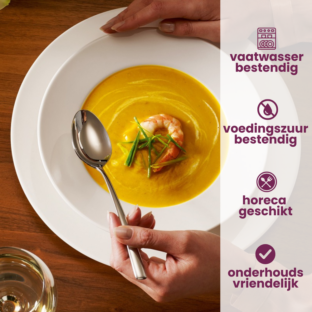 Villeroy & Boch Bestik Sæt Piemont - 18/10 Rustfrit Stål - 4-delt / 1 person