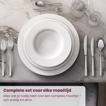 Villeroy & Boch Bestik Sæt Piemont - 18/10 Rustfrit Stål - 4-delt / 1 person