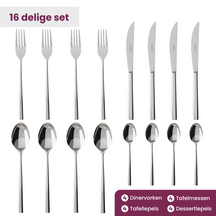 Villeroy & Boch Bestekset Piemont - 18/10 RVS - 16-delig / 4 personer