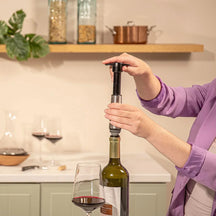 Vacu Vin Vinkøler med 2 vinpropper - Wine Saver RVS - Sølv