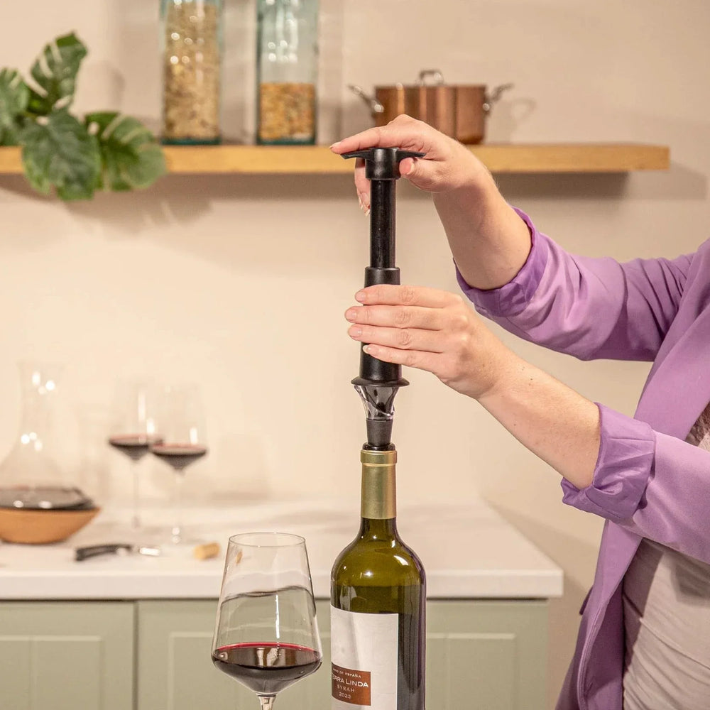 Vacu Vin Vinsæt Elegant - Sort - 5 dele sæt