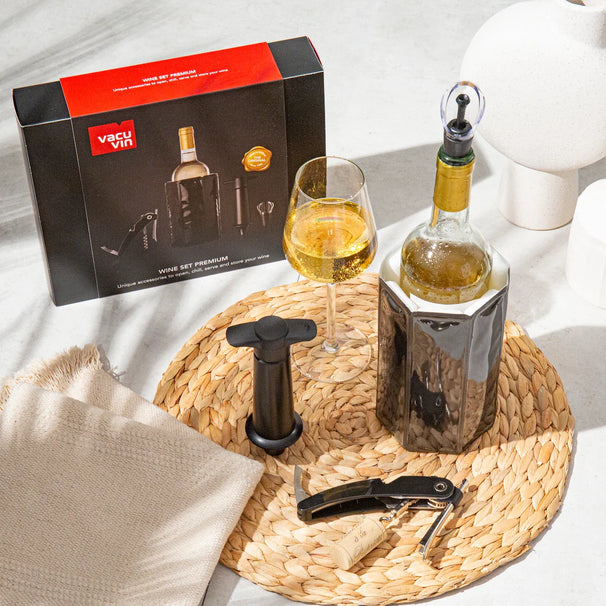 Vacu Vin Vinsæt Premium - Sort - 4 dele sæt