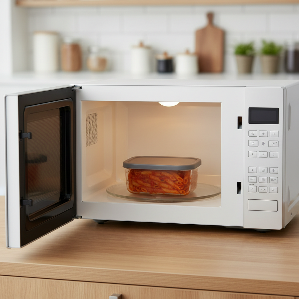 Cookinglife Vershoudbakjes - Glas - Grå - 5 Styk