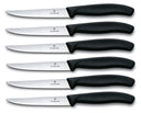 Victorinox Steakmessen Gekarteld Swiss Classic Sort - 6 stk.