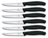 Victorinox Steakmessen Gekarteld Swiss Classic Sort - 6 stk.