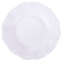 Villa d'Este Home Serviesset Scallop Hvid Opaalglas 18-delig / 6 personer - 6 middagstallerkener, 6 morgenmadstallerkener og 6 dybe tallerkener