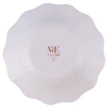 Villa d'Este Home Serviesset Scallop Hvid Opaalglas 18-delig / 6 personer - 6 middagstallerkener, 6 morgenmadstallerkener og 6 dybe tallerkener