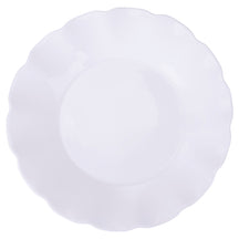 Villa d'Este Home Serviesset Scallop Hvid Opaalglas 18-delig / 6 personer - 6 middagstallerkener, 6 morgenmadstallerkener og 6 dybe tallerkener