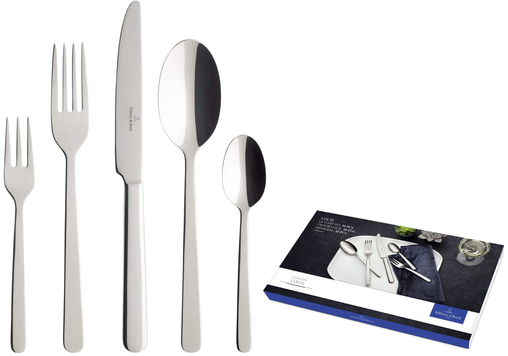 Villeroy & Boch Bestikset Louis - RVS - 30 dele / 6 personer