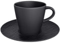 Villeroy & Boch Kaffe kop og -skål Manufacture Rock - Sort - 160 ml