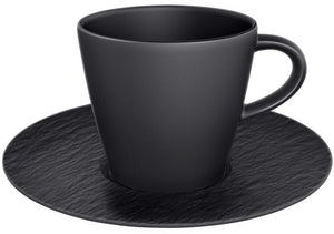 Villeroy & Boch Kaffe kop og -skål Manufacture Rock - Sort - 160 ml