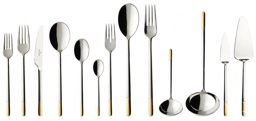 Villeroy & Boch Bestikset Ella - 113-delt / 12 personer - Forgyldt