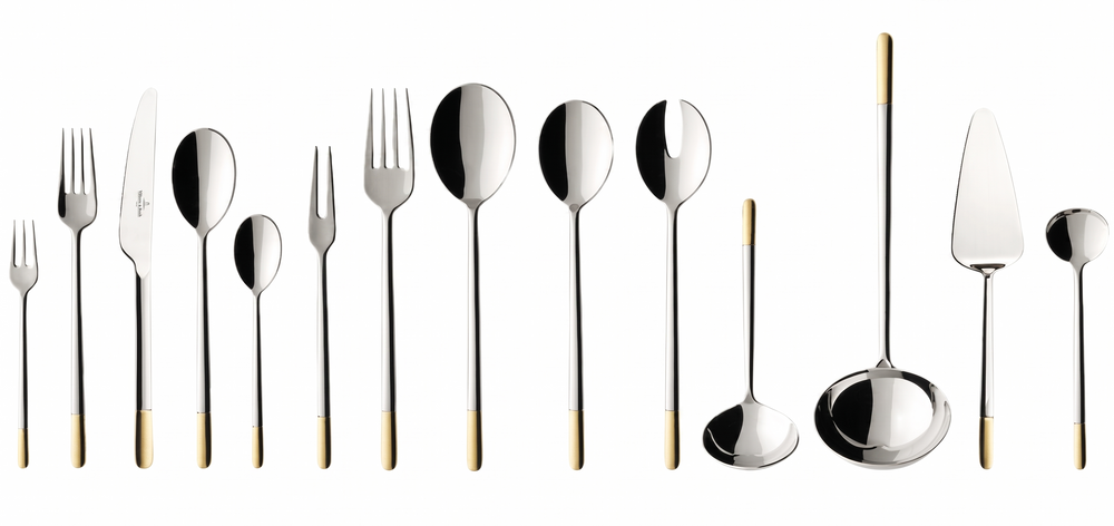 Villeroy & Boch Bestik Sæt Ella - 70-delt / 12 personer - Forgyldt