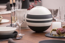 Villeroy & Boch Serviesset La Boule - Sort / Hvid 7-delt / 2 personer - 2x skål, 2x fad, 2x universelt tallerken, 1x serveringsfad