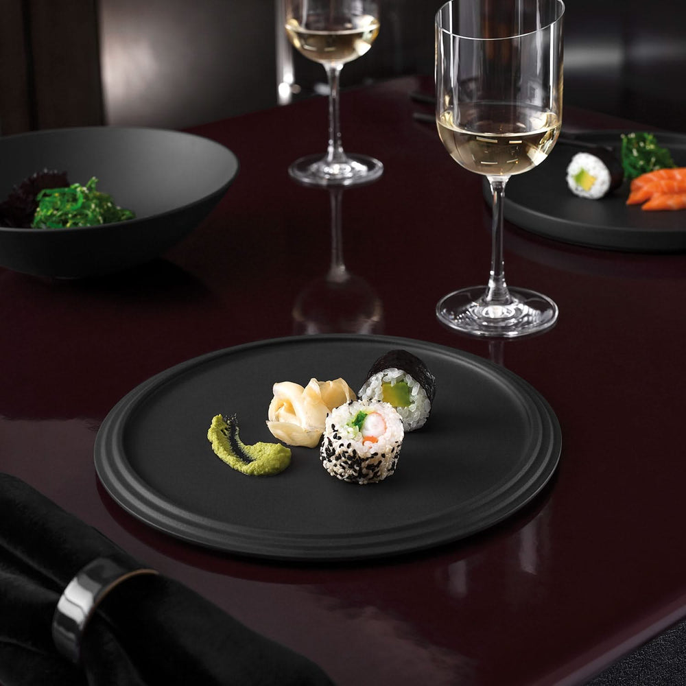 Villeroy & Boch Serviesset La Boule - Sort 7-delt / 2 personer - 2x skål, 2x fad, 2x universelt tallerken, 1x serveringsfad