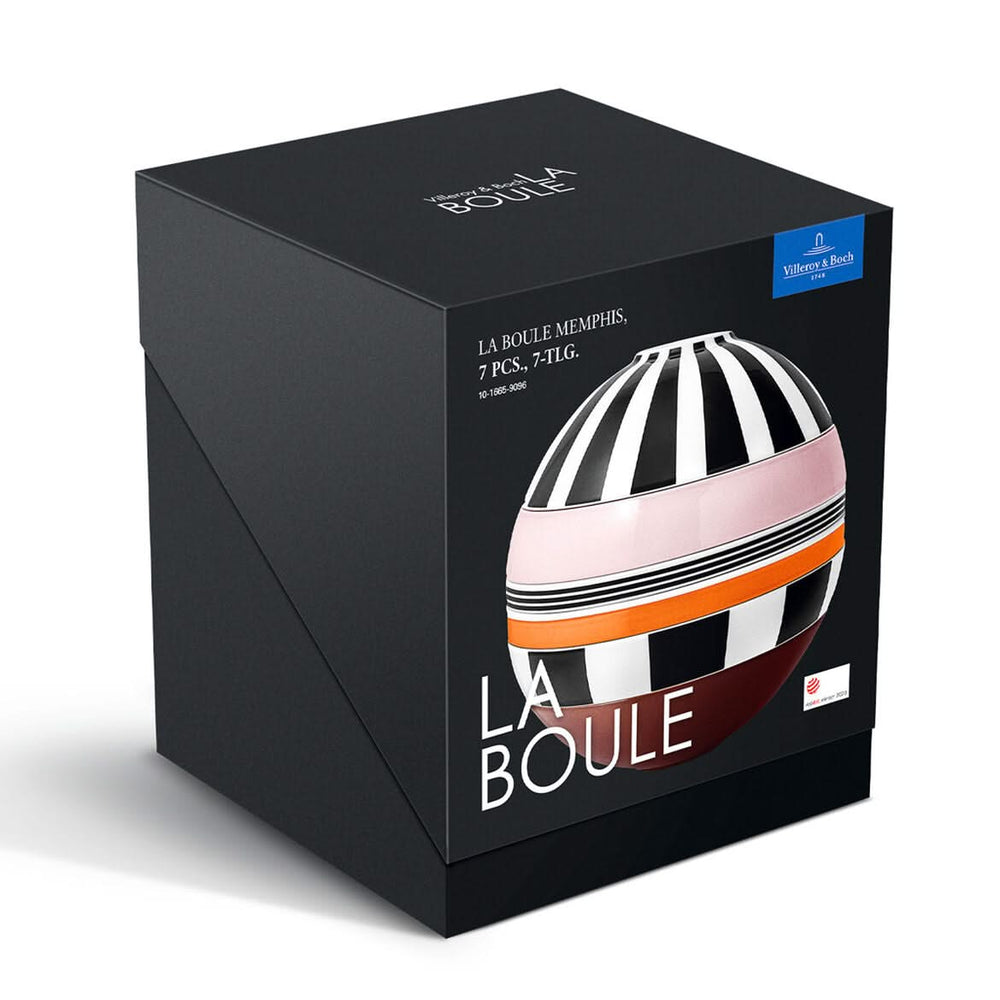 Villeroy & Boch Serviesset La Boule - Memphis 7-delig / 2 personer - 2x skål, 2x fad, 2x universelt tallerken, 1x serveringsfad