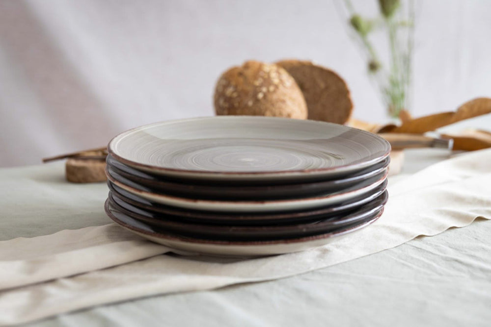 Cookinglife Dinerborden Delice Grå ø 26,5 cm - 6 styk
