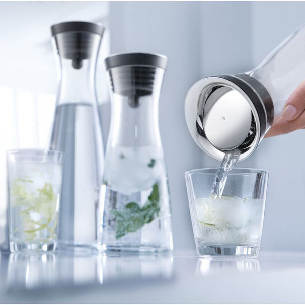 WMF Karaf / Vandkaraf - Basic - Drypfri - Sort / Sølv - 1 liter