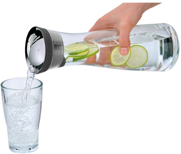 WMF Karaf / Vandkaraf - Basic - Drypfri - Sort / Sølv - 1 liter