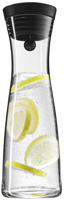 WMF Karaf / Vandkaraf - Basic - Drypfri - Incl. Frugtfilt - Sort / Sølv - 1,5 liter