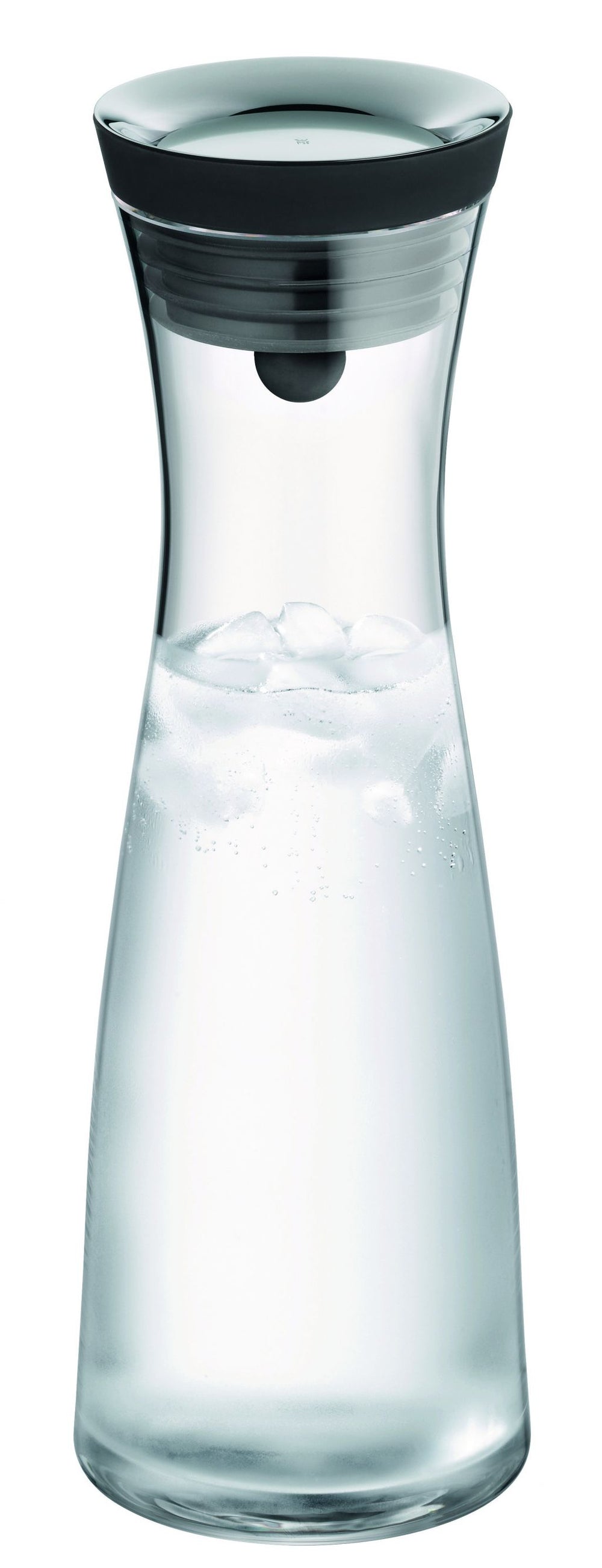 WMF Karaf / Vandkaraf - Basic - Drypfri - Incl. Frugtfilt - Sort / Sølv - 1,5 liter