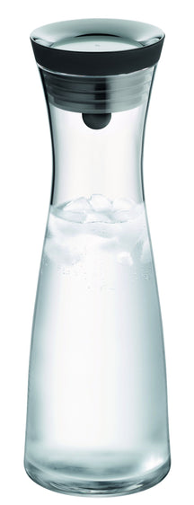 WMF Karaf / Vandkaraf - Basic - Drypfri - Incl. Frugtfilt - Sort / Sølv - 1,5 liter