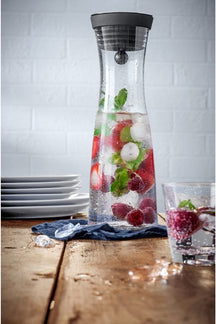 WMF Karaf / Vandkaraf - Basic - Drypfri - Sort / Sølv - 1 liter