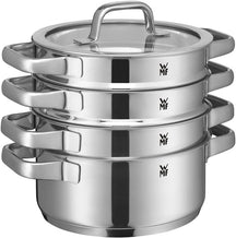 WMF Pannenset Compact Cuisine 5-Delig Inkluderet GRATIS Cookinglife Kogegrej sæt - Kogepande ø 16, 16, 20 og 20 cm samt Stegepande ø 14 cm