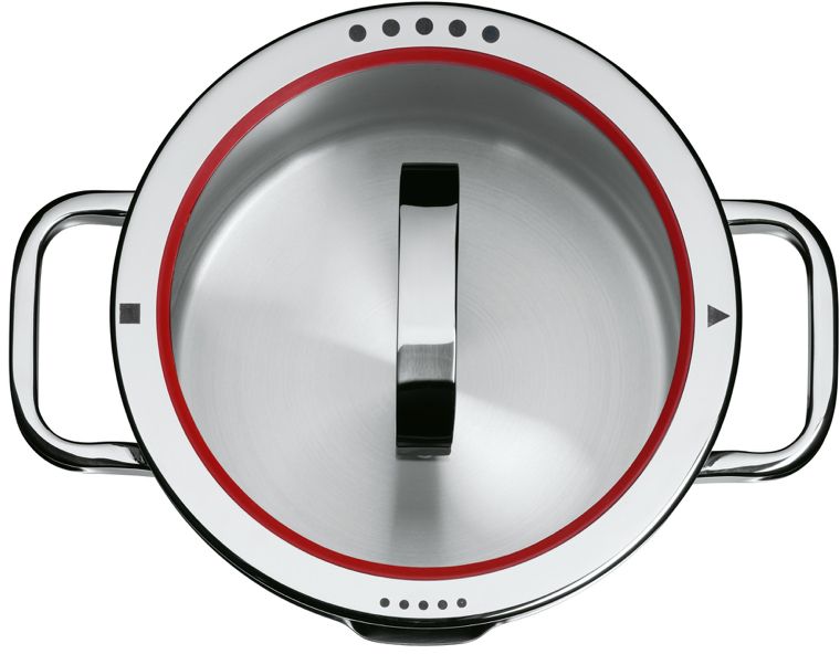 WMF Pannenset Function 4 - RVS - 5 Delig - Downdraft Egnet - Kogepande ø 16, 20, 20 og 24 cm samt Sauteuse ø 16 cm